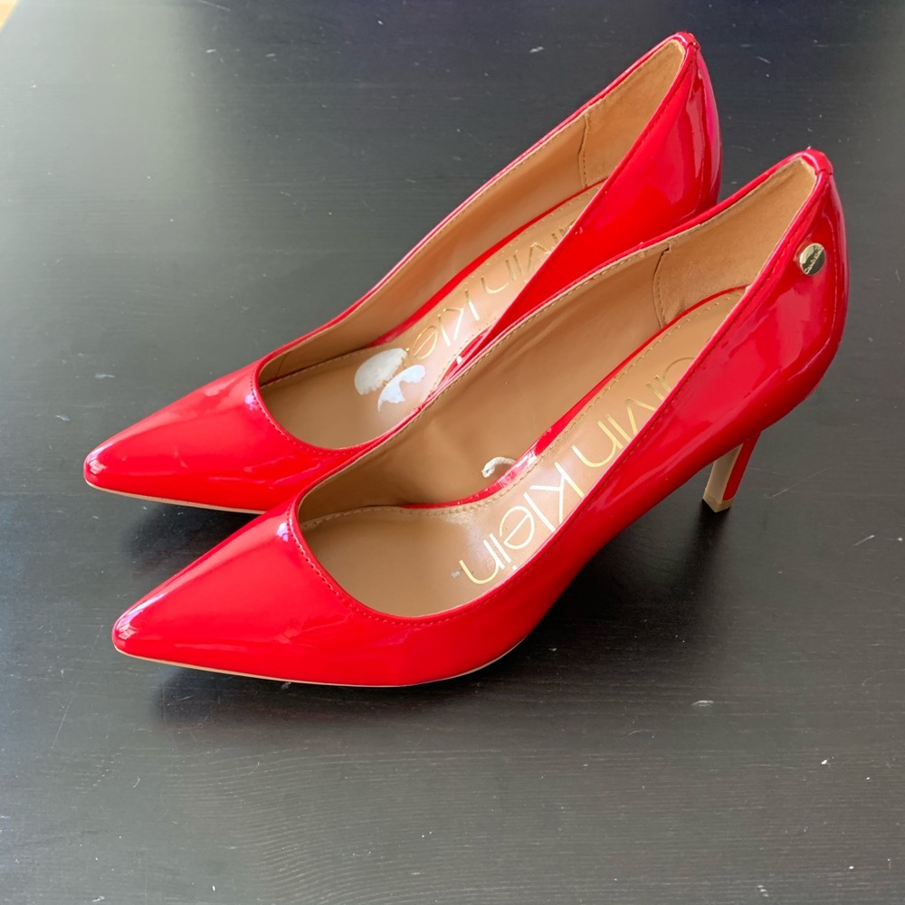 Calvin Klein Red Gayle Pumps